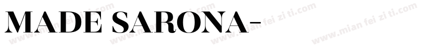 MADE SARONA字体转换